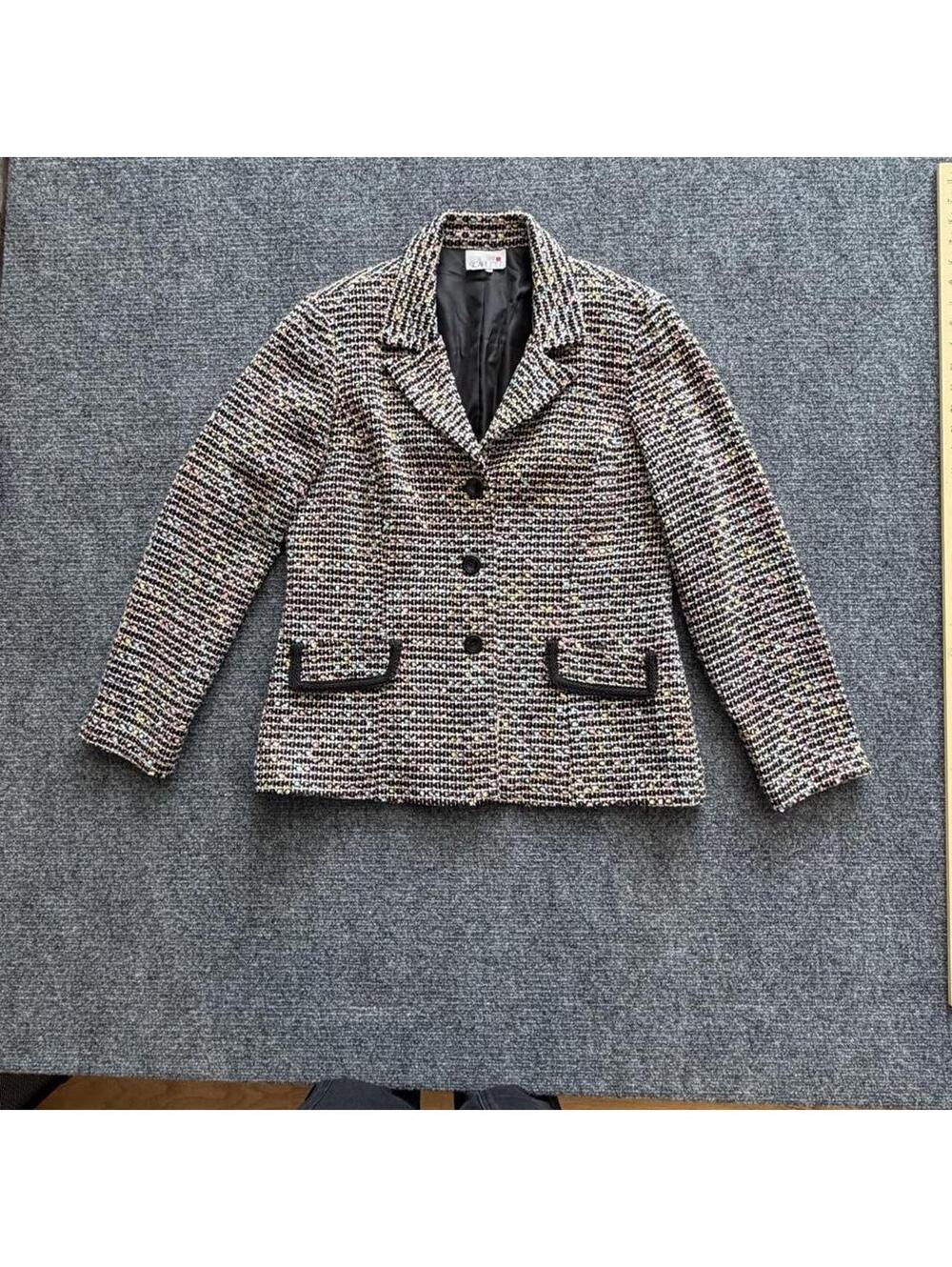 Scarlet size 8 tweed Y2K jacket - feminine elegance